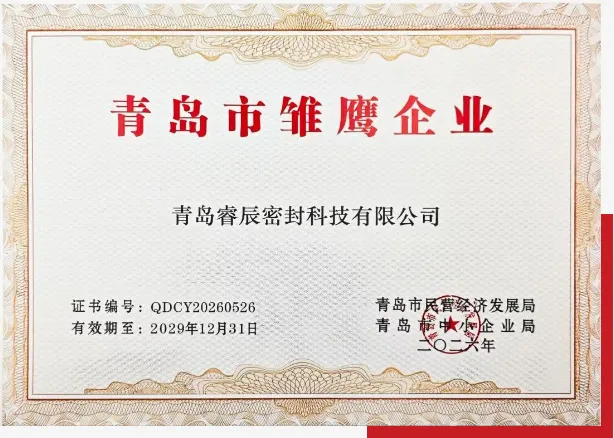 Podjetje Qingdao Ruichen Sealing Technology Co., Ltd. je bilo leta 2026 izbrano za 